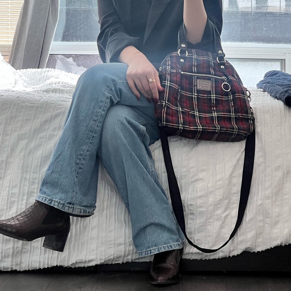 Vintage Coach Poppy Tartan Bag